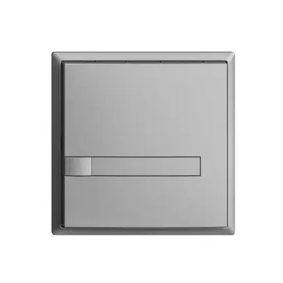 Poussoir ENC KNX 1× EDIZIOdue silver RGB sans LED avec insert papier 