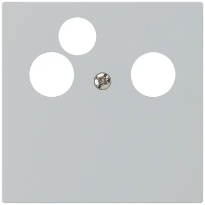 Plaque frontale kallysto pour R&M HWS gris clair 3×coax données 