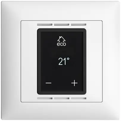 UP-Raumthermostat EDIZIOdue FMI weiss mit Display, Fussboden- und Raumregler 