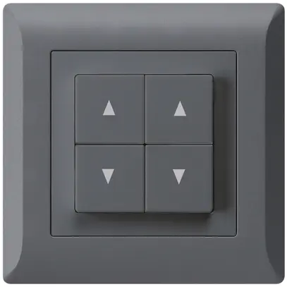 Interruttore per tapparelle INC kallysto.line antracite con 4 tasti 