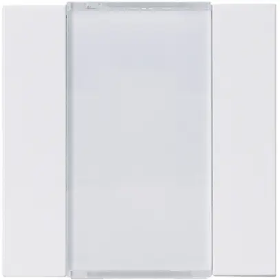 Faccia pulsante Hager basico KNX doppio bianco 45×45mm 