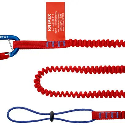 Longe KNIPEX 00 50 05 T BK avec mousqueton pour matériel max.1.5kg 