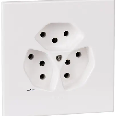 Prise ENC ATO 3×T13 1×S blanc grd.I 