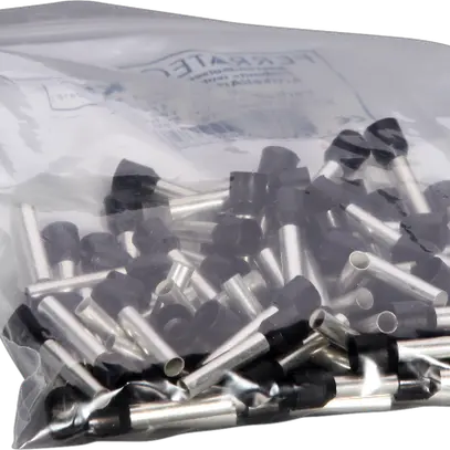 Capocorda tipo A isolato 6mm²/18mm nero 