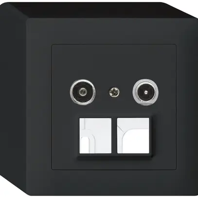 Prise multimédia AP kallysto R/TV 23dB 2GHz noir 