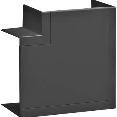 Angolo piatto tehalit per canale BR 65×100mm copertura 80mm nero grafite 