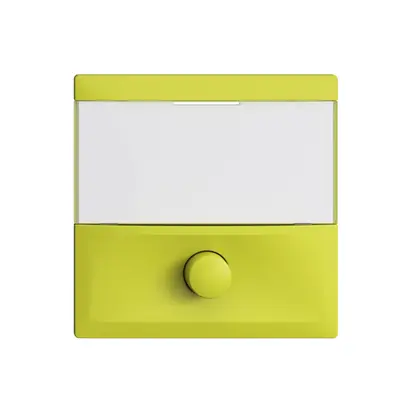 Poussoir avec porte-étiquette EDIZIOdue lemon 