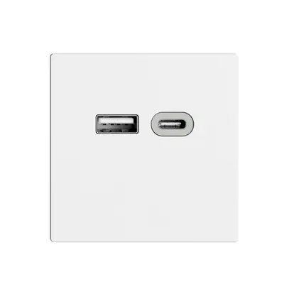 Presa USB 18W tipo A + tipo C Feller EDIZIOdue F 230V 3600mA bianco 
