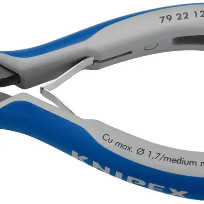 Pince coupante de coté KNIPEX 125mm, 64HRC, Ø0.1…1.7mm/Ø1mm 