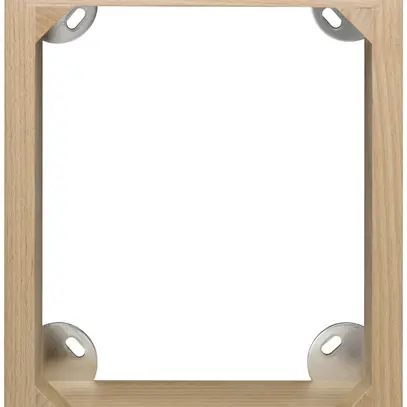 Cadre AP Hager FLF 3×4 bois laqué 