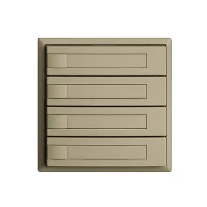 Pulsante INC KNX 4×EDIZIOdue sand RGB senza LED con inserto carta 