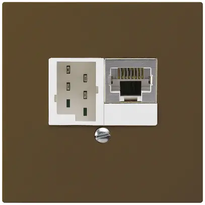 Scatola INC kallysto 1×RJ45s+1×TT83 marrone 