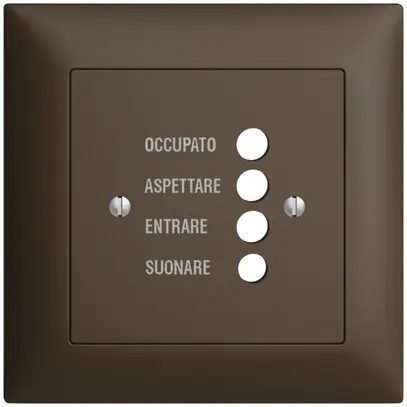 Kit frontal ENC EDIZIOdue coffee 88×88 pour station de porte 1334.I 