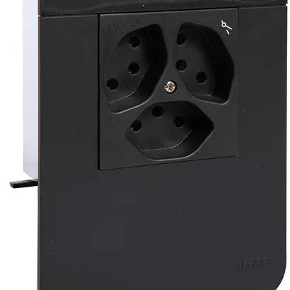 Support d'appareil Hager pour SL20080 noir, 3×T13 1×S 