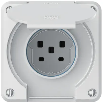 Presa INC robusto 1×tipo 25 IP55 bianco 