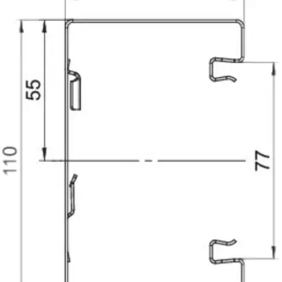 Profilo di base Bettermann GS-S70110 bianco puro 