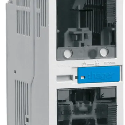 Coupe-circuit sectionneur HPC Hager DIN000 690VAC 100A rail DIN sortie haut/bas 