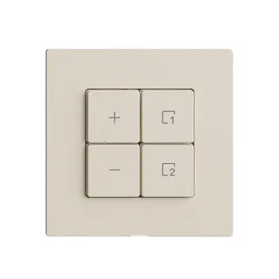 Stazione secondaria 1K/4T per dimmer scena Edue Wiser crema 