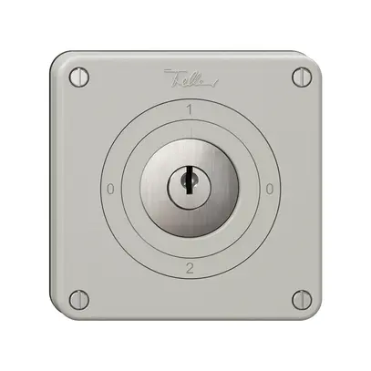 Interruttore rotativo NEVO, 2/1 L, con serratura&2 chiavi, KS, 0-1-0-2, grc 