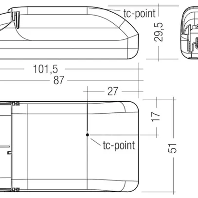 Convertisseur LED Talexx LCBI 10W 350mA phase-cut/1…10V SR 