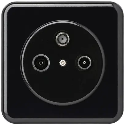 Presa INC basico TV-R-SAT nero 