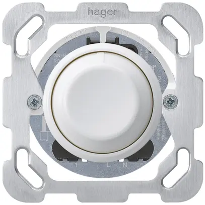 Variateur rotatif universel ENC Hager basico BM 20…400W/VA blanc 