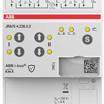 Actionneur de jalousie AMD ABB JRA/S4.230.2.2 4-fois 6A/230VAC 