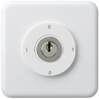 Interruttore a chiave INC 0/1L bianco basico 