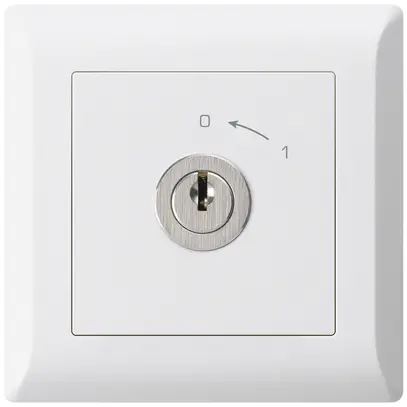 Contatto rotativo INC 0<1/1L bianco kallysto.line con serratura Kaba 8 