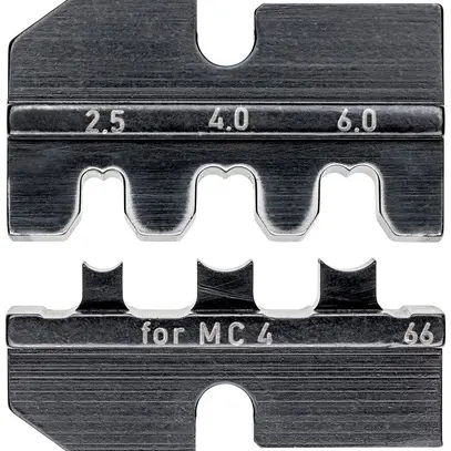 Bloc de sertissage KNIPEX pour MC4 2.5/4/6mm² 