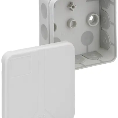Scatola derivazione AP 2K-12 85×85×37mm, grigio 