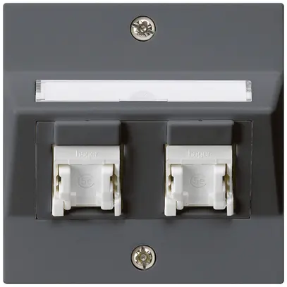 Kit de montage ENC kallysto A cat.5e 2RJ45/u anthracite 