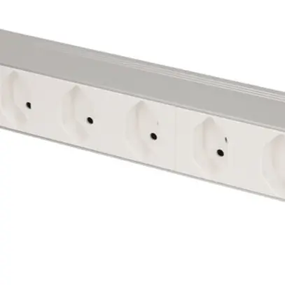 Prise multiple PDU 19" MH maxCONNECT 8×T13 1UH Td 3×1.5mm² 3m alu/blanc 