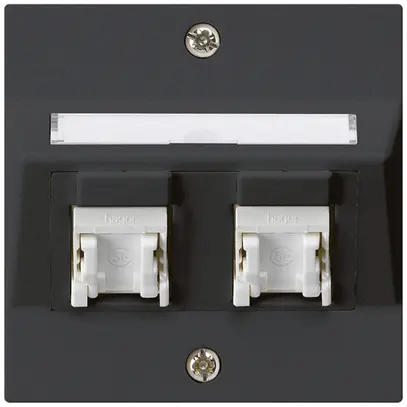 UP-Montage-Set kallysto A Kat.5e 2RJ45/u schwarz 