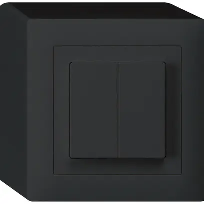 Interruttore AP kallysto 3/1L+AR/1L nero 