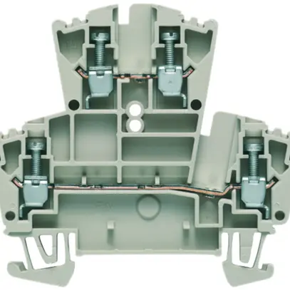 Borne multi-étage Weidmüller WDK connexion à vis 2.5mm² 2 étages beige 
