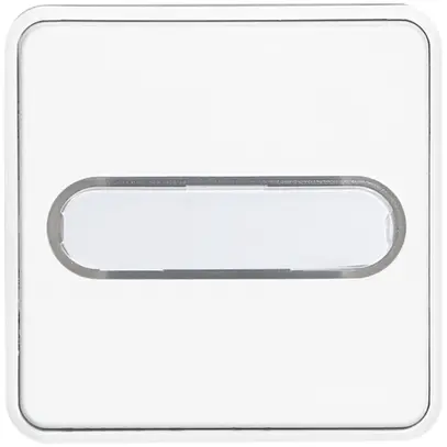 Contatto a bilico lum.INC PLEXO bianco con etichetta 