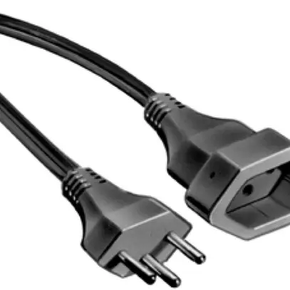 Verlängerung T12/T13 2m Td 3×1mm² schwarz 