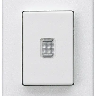 Interrupteur à poussoir INC Hager FLF 10A/250V 3/1L illuminé blanc 