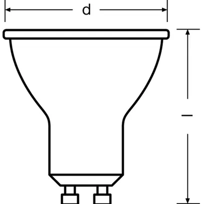 Lampada riflettore LED LEDVANCE SUPERIOR GU10 6.7W 575lm 4000K REG chiaro 120° 