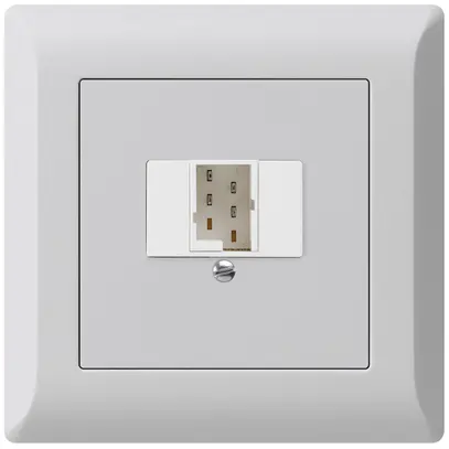 Prise d'enfichage et de raccordement kallysto.line 1×TT83 gris clair 