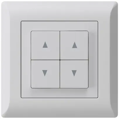 Pulsante per tapparelle INC kallysto.line grigio chiaro con 4 tasti 