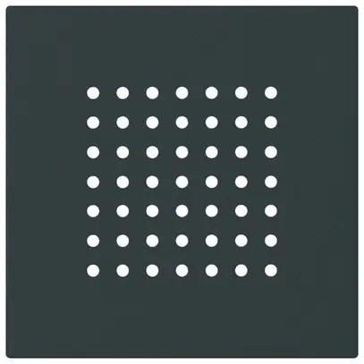 Placca frontale kallysto per suoneria nero 