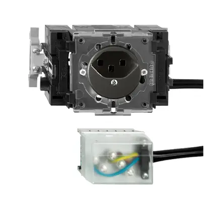 Presa INS FH T23 L1 nero 53mm Snap per cavo piat.powerbus 