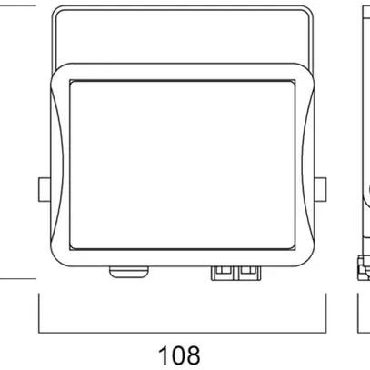 Proiettore LED Sylvania START Flood 9.5W 1000lm 840 IP65 110° 100×108mm ne 