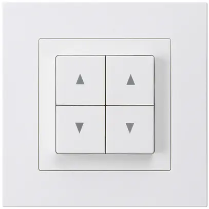 Interrupteur pour stores ENC kallysto.pro blanc avec 4 touches 