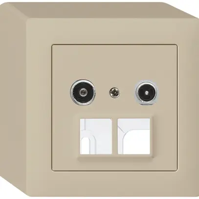 Prise multimédia AP kallysto R/TV 23dB 2GHz beige 