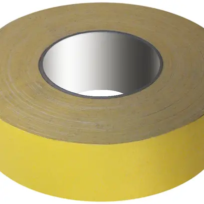 Ruban autocollant en tissu 50mm×50m jaune laminé 