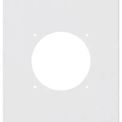 Placca d.montaggio INC robusto 3×1 alluminio, bianco 