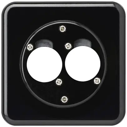 Kit di montaggio INC per 2 XLR basico nero 